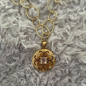 Brighton Versailles Reversible Gold Pendant Please look at both sides($128)